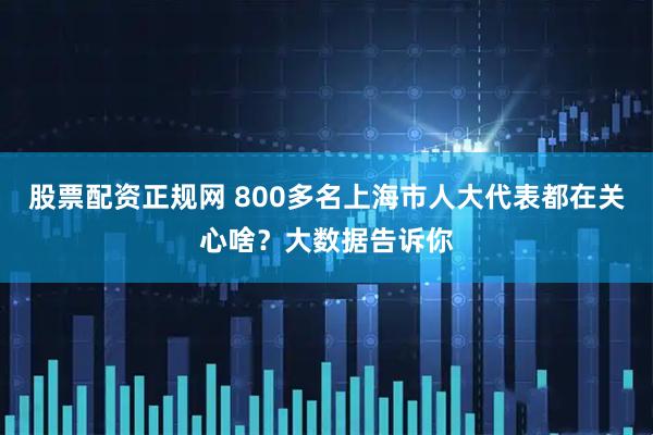 股票配资正规网 800多名上海市人大代表都在关心啥？大数据告诉你